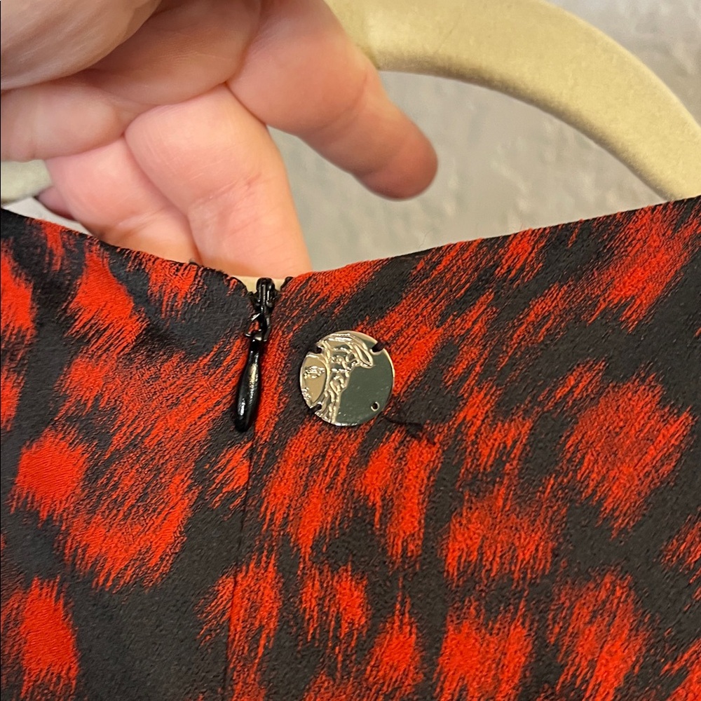 VERSACE COLLECTION RED CUT-OUT SHEETH DRESS - Picture 6 of 16
